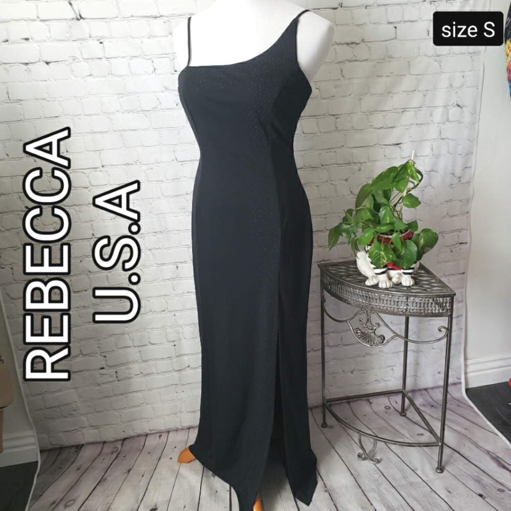 REBECCA U.S.A VTG NEW Black Homecoming Dress Size S